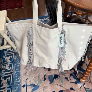 M.I.L.A Fringe Tote Bag